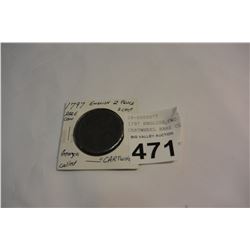 1797 ENGLISH TWO PENCE COIN CARTWHEEL RARE COIN