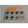 Image 1 : SET OF 8 BEATLES COMMEMORATIVE COINS 1964 VISIT TO USA