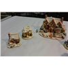 Image 3 : HAND PAINTED LILLIPUT LANE COLLECTIBLE CHRISTMAS HOUSE AND FOUR SMALL HOUSES
