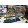 Image 1 : SMALL WICKER CHAIR AND BIRD CAGE