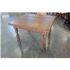 Image 2 : ANTIQUE OAK DINING TABLE