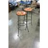 Image 1 : TWO IRONBASE BAR STOOLS