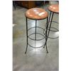 Image 2 : TWO IRONBASE BAR STOOLS