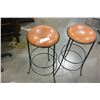 Image 3 : TWO IRONBASE BAR STOOLS