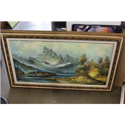 LARGE OIL PAINTING ON CANVAS