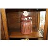 Image 2 : THREE NOVELTY CERAMIC COOKIE JARS BASKET MONK AND NATIVE