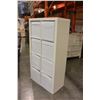 Image 2 : WHITE CUBICLE SHELF WITH FABRIC STORAGE BOXES