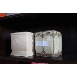 2 TISSUE BOX COVERS