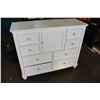 Image 1 : WHITE 8 DRAWER DRESSER