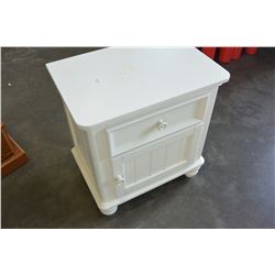 WHITE 2 DRAWER NIGHTSTAND