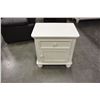 Image 3 : WHITE 2 DRAWER NIGHTSTAND
