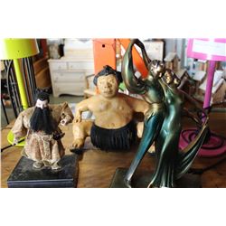 TWO EASTERN FIGURES AND DANCERS