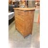 Image 2 : VINTAGE 6 DRAWER SERPENTINE DRESSER