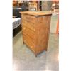 Image 2 : VINTAGE 6 DRAWER SERPENTINE DRESSER