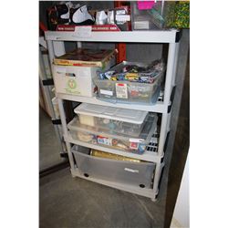 4 TIER PLASTIC SHOP SHELF