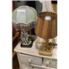 Image 1 : WOOD LAMP AND FIGURAL LAMP