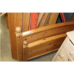 PINE SINGLE SIZE BEDFRAME AND MATTRESS