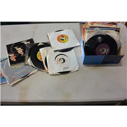 TRAY OF 45S RECORDS