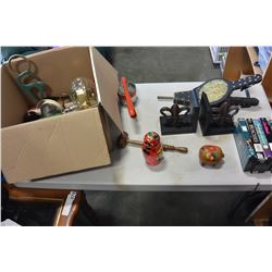 DOME CLOCK AND VINTAGE COLLECTIBLES