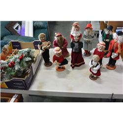 LOT OF VINTAGE 12 INCH DISPLAY CAROLLING FIGURES