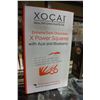 Image 1 : BOX OF XOCAI EXTREME DARK BELGIUM HEALTHY CHOCOLATE SQUARES WITH ACAI AND BLUEBERRY RETAIL $150 AT C