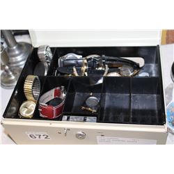 CASE OF ASSORTED ESTATE WATCHES