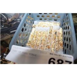 TRAY OF FOIL VIALS