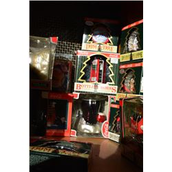 LOT OF COCA COLA CHRISTMAS ORNAMENTS