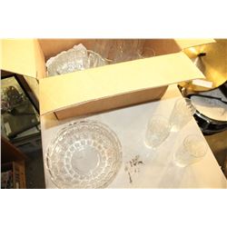 CRYSTAL GLASSES AND GLASS BOWLS
