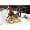 Image 1 : LANE AND CO VINTAGE HORSE LAMP