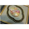 Image 2 : PAIR OF HAND PAINTED LIMOGE LOVESTORY FRAMED CHINAS
