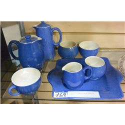 MOORCROFT POWDER BLUE PARTIAL TEASET
