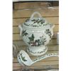 Image 2 : HIGHLY COLLECTIBLE PORTMEIRRON LIDDED TUREEN AND LADLE