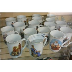 LOT OF NORMAL ROCKWELL COLLECTOR MUGS
