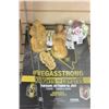 Image 1 : POSTERS FROM LOS VEGAS NHL TEAMS FIRST HOME GAME AND WOOD CHRITMAS FIGURES AND BIRKS CHINA FLORAL