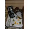 Image 1 : DECO FIGURE COGNAC BOTTLE AND LIGHTER AND JEWELLRY