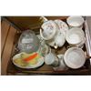Image 2 : CRYSTAL BERRY BOWL SET AND CHINA PLATES AND PARTIAL PARAGON TEASET AND DEMITASSE