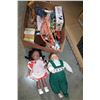 Image 1 : 2 BOXES OF COLLECTIBLE DOLLS AND COLLECTIBLES
