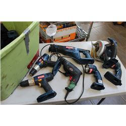 TOTE OF RYOBI POWER TOOLS