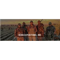 Waterfowl hunt with Hero Expeditions 2 days 2 hunters