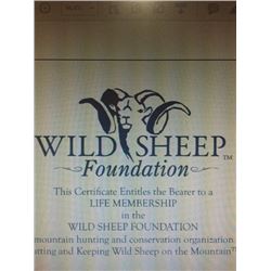 WSF Life Membership Certificate