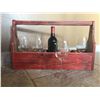 Image 2 : RMBS wine glasses and wine in wooden carrier