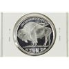 Image 2 : 1 TROY OZ .999 FINE SILVER PROOF ROUND INDIAN