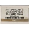 Image 3 : 2011-S SACAGAWEA DOLLAR WAMPANOAG TREATY NGC