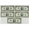 Image 1 : 5-1976 CRISP UNC $2 FRN'S CONSECUTIVE SERIAL #'S