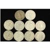 Image 1 : 10 ASSORTED 1958-1966 MEXICO .100 SILVER PESOS