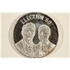 Image 1 : 1 TROY OZ .999 FINE SILVER PROOF ROUND ELECTION'80