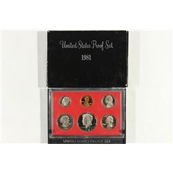 1981 US PROOF SET (WITH BOX)