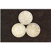 Image 1 : 1902, 1907 & 1907 CANADA SILVER 10 CENTS