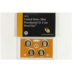 2011 PRESIDENTIAL DOLLAR PROOF SET WITH BOX